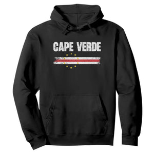 Cape Verde Pride Vintage Cape Verdean Flag 10 Stars Hoodie