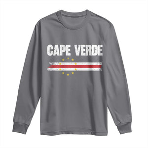 Cape Verde Pride Vintage Cape Verdean Flag 10 Stars Long Sleeve Shirt