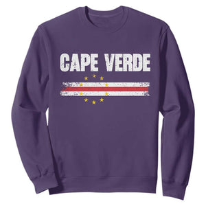 Cape Verde Pride Vintage Cape Verdean Flag 10 Stars Sweatshirt