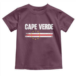 Cape Verde Pride Vintage Cape Verdean Flag 10 Stars Toddler T Shirt