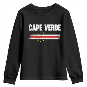 Cape Verde Pride Vintage Cape Verdean Flag 10 Stars Youth Sweatshirt