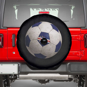 Cabo Verde Football Vintage Soccer Ball Graphic Spare Tire Cover