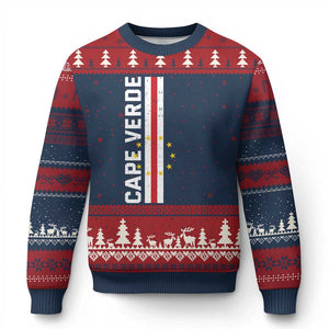 Cabo Verde Pride Vintage Jersey Cape Verdean Flag Ugly Christmas Sweater