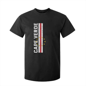Cabo Verde Pride Vintage Jersey Cape Verdean Flag T Shirt For Kid