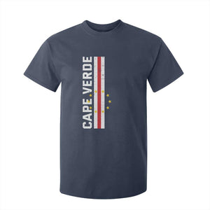 Cabo Verde Pride Vintage Jersey Cape Verdean Flag T Shirt For Kid