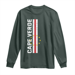 Cabo Verde Pride Vintage Jersey Cape Verdean Flag Long Sleeve Shirt