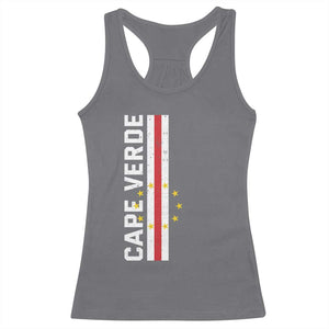 Cabo Verde Pride Vintage Jersey Cape Verdean Flag Racerback Tank Top