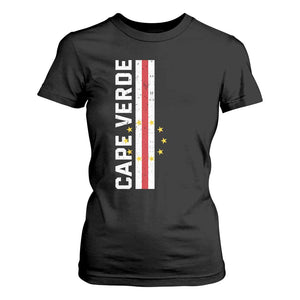 Cabo Verde Pride Vintage Jersey Cape Verdean Flag T Shirt For Women
