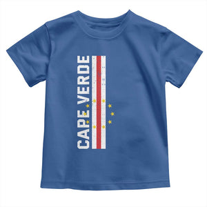 Cabo Verde Pride Vintage Jersey Cape Verdean Flag Toddler T Shirt