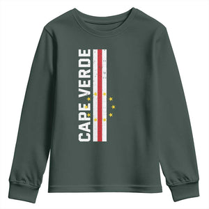 Cabo Verde Pride Vintage Jersey Cape Verdean Flag Youth Sweatshirt