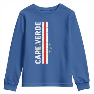 Cabo Verde Pride Vintage Jersey Cape Verdean Flag Youth Sweatshirt