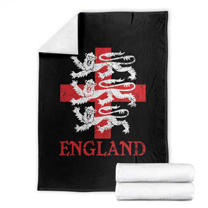 England Three Lions Symbol English Pride Souvenir Throw Blanket