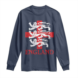 England Three Lions Symbol English Pride Souvenir Long Sleeve Shirt