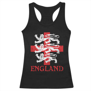England Three Lions Symbol English Pride Souvenir Racerback Tank Top