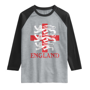 England Three Lions Symbol English Pride Souvenir Raglan Shirt