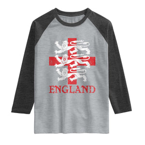 England Three Lions Symbol English Pride Souvenir Raglan Shirt