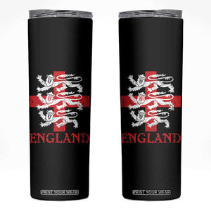 England Three Lions Symbol English Pride Souvenir Skinny Tumbler