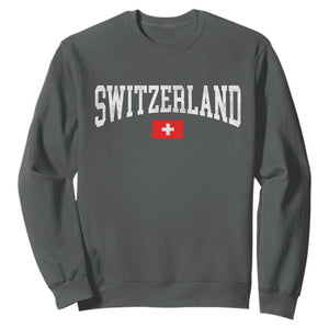 Vintage Switzerland National Pride The Swiss Cross Sweatshirt