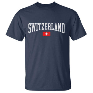 Vintage Switzerland National Pride The Swiss Cross T Shirt
