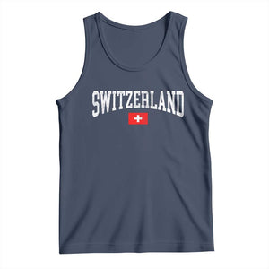 Vintage Switzerland National Pride The Swiss Cross Tank Top