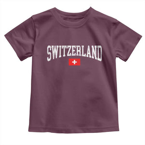 Vintage Switzerland National Pride The Swiss Cross Toddler T Shirt