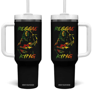 Legend Bob Tumbler With Handle Reggae King Music Rastafarian TS11 One Size: 40 oz Black Print Your Wear