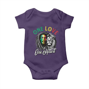 Reggae Legend Baby Onesie One Love One Heart Rastafarian Reggae Music Lion TS11 Purple Print Your Wear