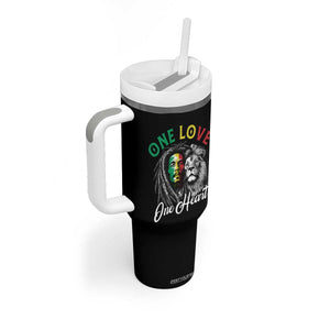 Reggae Legend Tumbler With Handle One Love One Heart Rastafarian Reggae Music Lion TS11 Print Your Wear