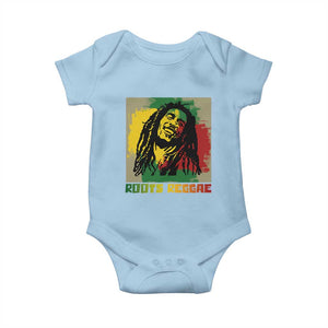 Legend Bob Baby Onesie Roots Reggae Rastafarian Music Jamaica TS11 Light Blue Print Your Wear