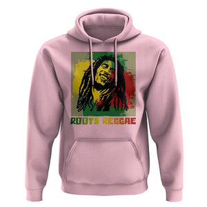 Legend Bob Hoodie Roots Reggae Rastafarian Music Jamaica TS11 Light Pink Print Your Wear