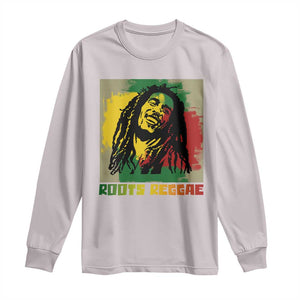 Legend Bob Long Sleeve Shirt Roots Reggae Rastafarian Music Jamaica TS11 Ice Gray Print Your Wear