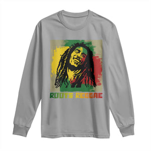 Legend Bob Long Sleeve Shirt Roots Reggae Rastafarian Music Jamaica TS11 Sport Gray Print Your Wear