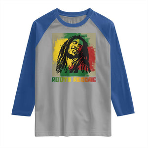 Legend Bob Raglan Shirt Roots Reggae Rastafarian Music Jamaica TS11 Sport Gray Royal Print Your Wear