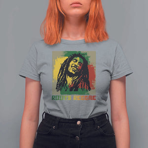 Legend Bob T Shirt For Women Roots Reggae Rastafarian Music Jamaica TS11 Sport Gray Print Your Wear
