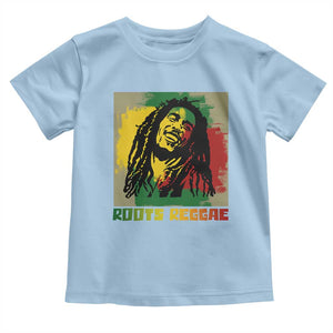 Legend Bob Toddler T Shirt Roots Reggae Rastafarian Music Jamaica TS11 Light Blue Print Your Wear