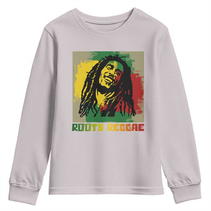 Legend Bob Youth Sweatshirt Roots Reggae Rastafarian Music Jamaica TS11 Ice Gray Print Your Wear
