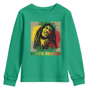 Legend Bob Youth Sweatshirt Roots Reggae Rastafarian Music Jamaica TS11 Irish Green Print Your Wear