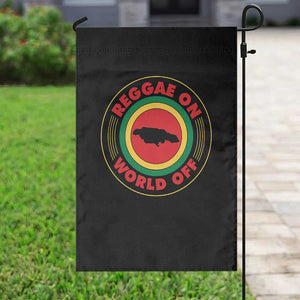Reggae On World Off Garden Flag Rasta Music Rastafarian Jamaica TS11 Print Your Wear