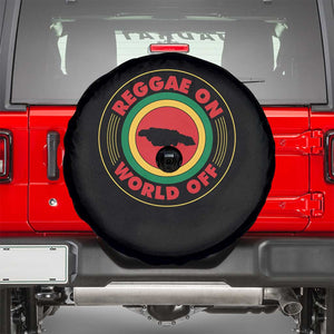 Reggae On World Off Spare Tire Cover Rasta Music Rastafarian Jamaica TS11 Black Print Your Wear