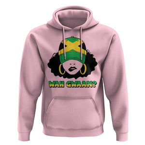 Jamaican Girl Hoodie Wah Gwaan Jamaica Flag TS11 Light Pink Print Your Wear