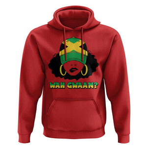 Jamaican Girl Hoodie Wah Gwaan Jamaica Flag TS11 Red Print Your Wear