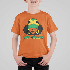 Jamaican Girl T Shirt For Kid Wah Gwaan Jamaica Flag TS11 Orange Print Your Wear
