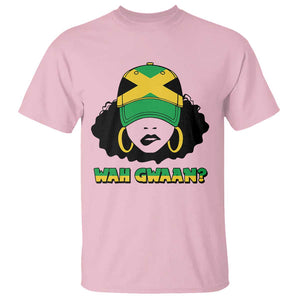 Jamaican Girl T Shirt Wah Gwaan Jamaica Flag TS11 Light Pink Print Your Wear