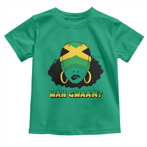 Jamaican Girl Toddler T Shirt Wah Gwaan Jamaica Flag TS11 Irish Green Print Your Wear
