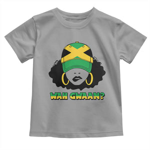 Jamaican Girl Toddler T Shirt Wah Gwaan Jamaica Flag TS11 Sport Gray Print Your Wear