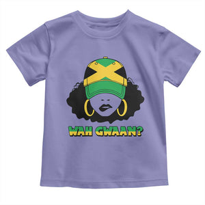 Jamaican Girl Toddler T Shirt Wah Gwaan Jamaica Flag TS11 Violet Print Your Wear