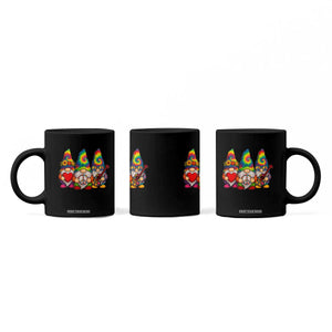 Three Hippie Gnomes Peace Retro Tie Dye Flower Coffee Mug TS11 Print Your Wear