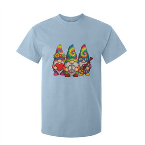 Three Hippie Gnomes Peace Retro Tie Dye Flower T Shirt For Kid TS11 Light Blue Print Your Wear