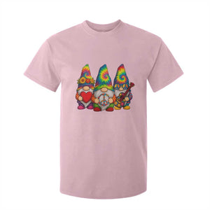 Three Hippie Gnomes Peace Retro Tie Dye Flower T Shirt For Kid TS11 Light Pink Print Your Wear