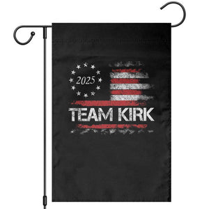 Team Kirk 2025 Garden Flag Charlie Kirk Freedom Vintage American Flag TS11 Black Print Your Wear